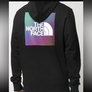 The North Face Black Hoodie with Multicolor Logo